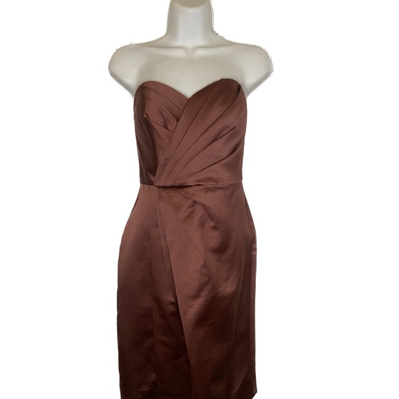 Davids Bridal 🌺 rosewood sleeveless classy dress size 4 - Picture 6 of 6